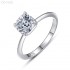 6x6mm 1.0ct Cushion Moissanite diamond Solitaire Ring