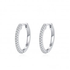 Hoop Diamond Earrings