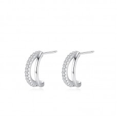 Hoop Diamond Earrings