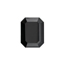 Original GRA Moissanite Black Color Emerald Cut