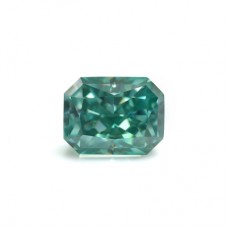 Original GRA Moissanite Green Color Radiant Brilliant
